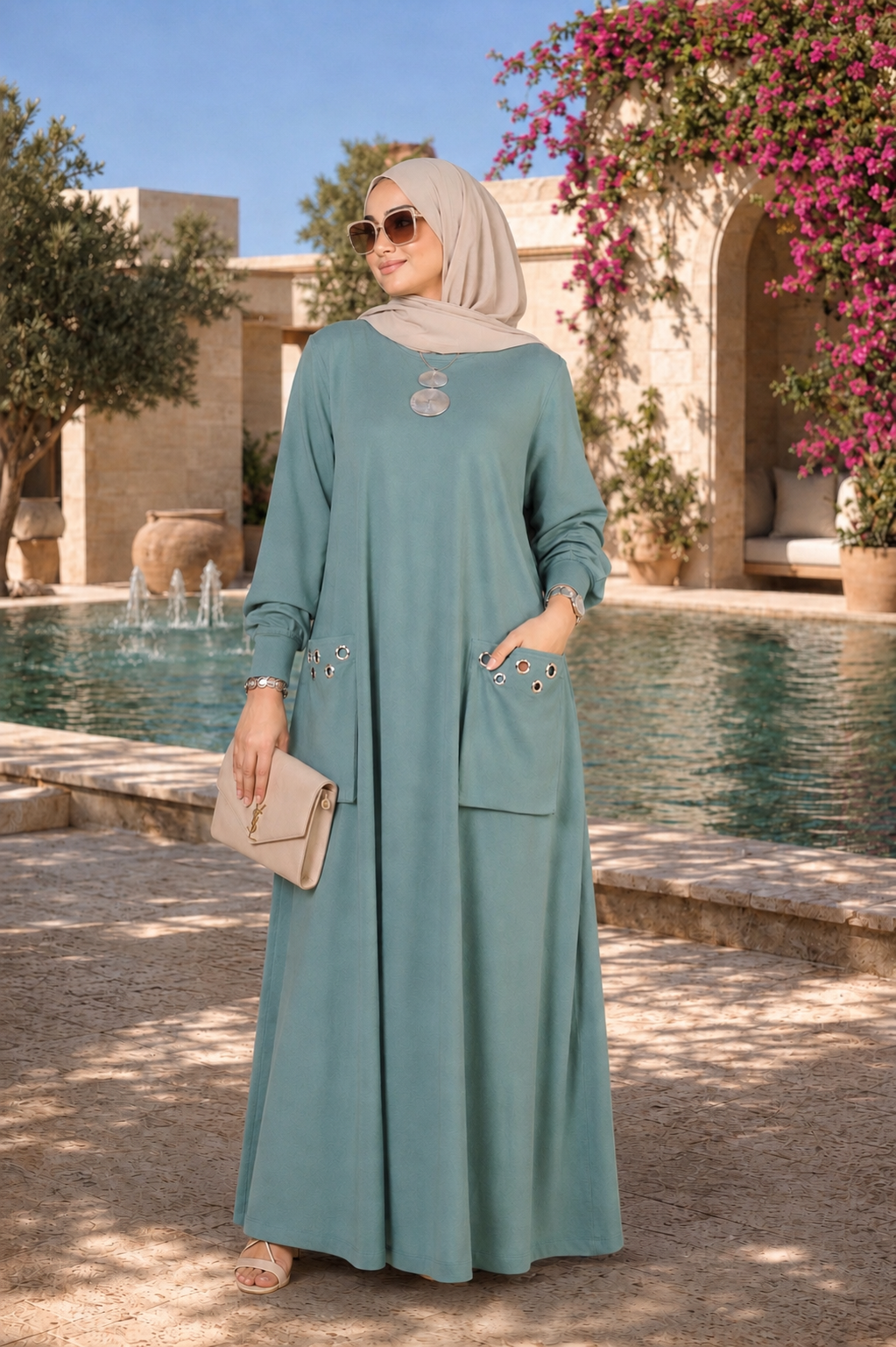 Pop- Out Pockets Dress