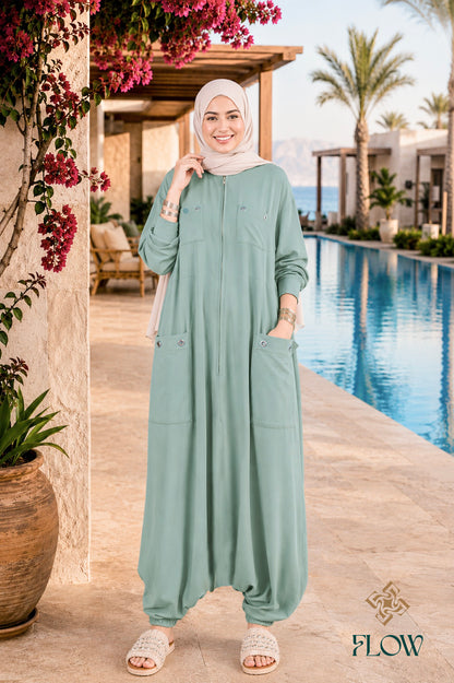 Cargo- Jumpsuit Dress