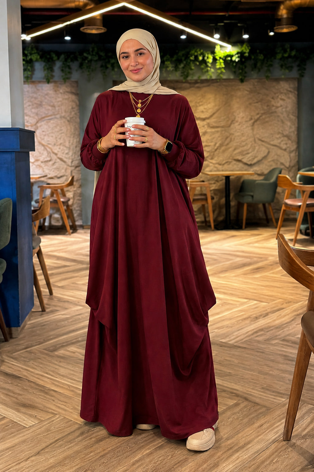 Draped Sided Dress